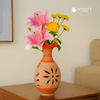Handcrafted Terracotta Vase by Anandspottery: Embrace Rustic Elegance & Natural Charm |Terracotta Vase for Home Decoration |