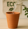 400 ML ,Unglazed Handmade Clay Glass Piece of 2/ Earthen Glass for Drinking Water, Milk/Mud Glasses/Mitti Ke Glass/Ayurvedic Item (with Mirror Finish)