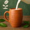 400 ML ,Unglazed Handmade Clay Glass  Earthen Glass for Drinking Coffee / Water, Milk/Mud Glasses/Mitti Ke Glass/Ayurvedic Item (with Mirror Finish) ,Coffee/ Milk/ Water mug