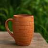 400 ML ,Unglazed Handmade Clay Glass  Earthen Glass for Drinking Coffee / Water, Milk/Mud Glasses/Mitti Ke Glass/Ayurvedic Item (with Mirror Finish) ,Coffee/ Milk/ Water mug