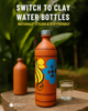 Clay water bottle-1L [Anand's Pottery]