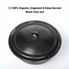 Black Clay Cooking Pot Unglazed Deep Burnt /Handi/ Handmade Earthen Kadai with Lid + Free ASH for Cleaning