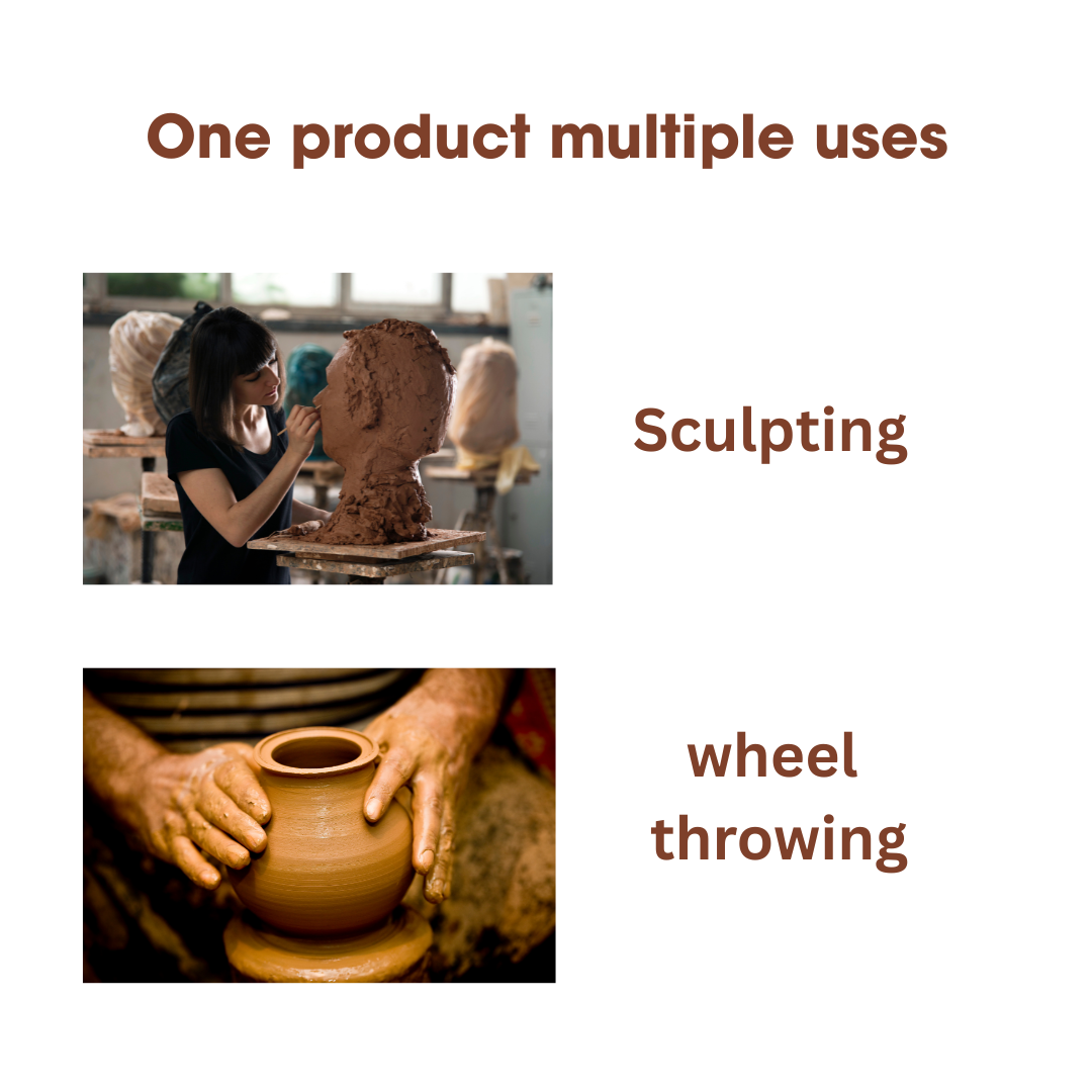 High quality Ready to Use Natural Clay, Ultra smooth machine Filtered Terracotta clay.