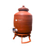 Clay Water Pot + Stand + Lid [ Anands pottery]