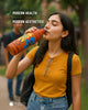 Clay water bottle-1L [Anand's Pottery]