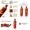 Clay water bottle-1L [Anand's Pottery]