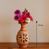 Handcrafted Terracotta Vase by Anandspottery: Embrace Rustic Elegance & Natural Charm |Terracotta Vase for Home Decoration |